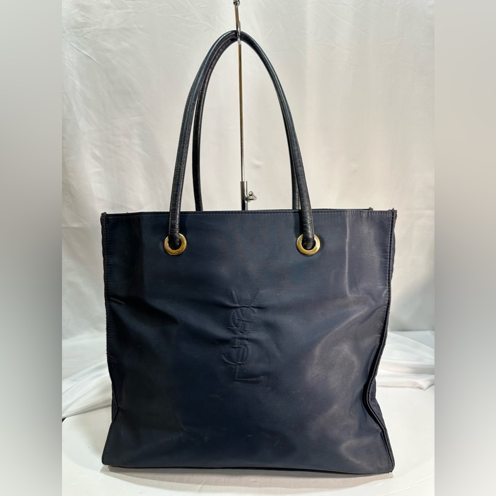 Yves Saint Laurent Navy Tote Bag